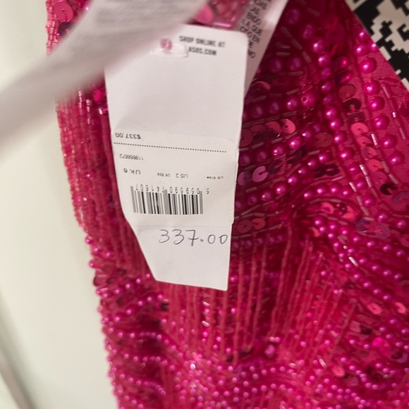 ASOS DESIGN EDITION Sequin Beaded Fringe Cocktail Dress - Picture 7 of 10